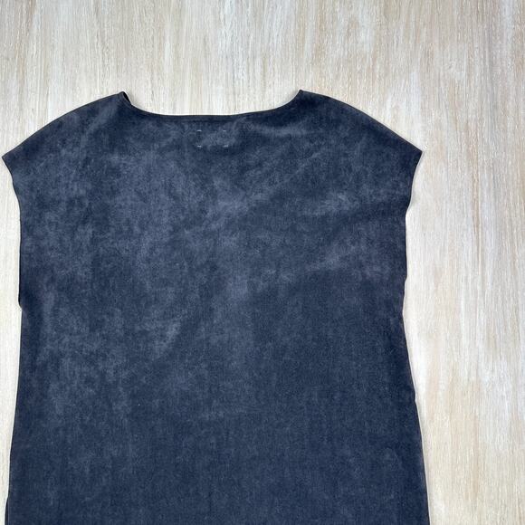 Aritzia Wilfred Free Nori Vegan Faux Suede Boxy Pockets Lagenlook Shift Dress S - Picture 7 of 14